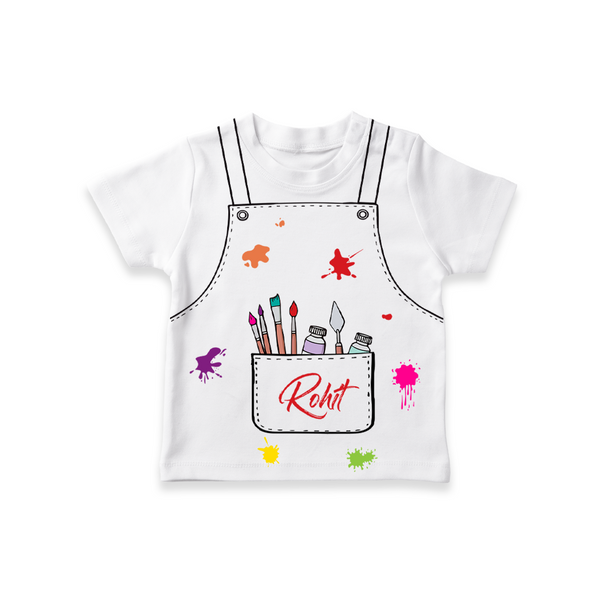 Mini Artist T-shirt | Custom T-shirt for Your Little Creator - WHITE - 0-5 Months Old (Chest 17")