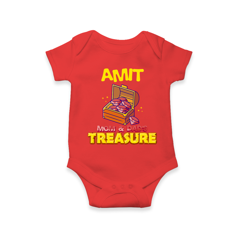 Transform Your Little Mans Look With "Mom & Dad Treasure" Casual Romper