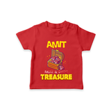 Transform Your Little Mans Look With "Mom & Dad Treasure" Casual T-Shirts - RED - 0 - 5 Months Old (Chest 17")