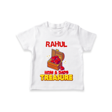 Transform Your Little Mans Look With "Mom & Dad Treasure" Casual T-Shirts - WHITE - 0 - 5 Months Old (Chest 17")