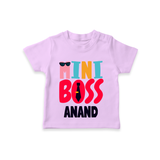 Upgrade Your Boys Wardrobe With Our "Mini Boss" Casual T-Shirts - LILAC - 0 - 5 Months Old (Chest 17")