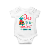 Let Your Kids Personality Shine With Our Collection of "One in a Melon" Customized Romper - WHITE - 0 - 3 Months Old (Chest 16")