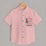 Let Your Kids Personality Shine With Our Collection of "One in a Melon" Casual Shirts - PEACH - 0 - 6 Months Old (Chest 21")