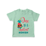 Let Your Kids Personality Shine With Our Collection of "One in a Melon" Casual T-Shirts - MINT GREEN - 0 - 5 Months Old (Chest 17")