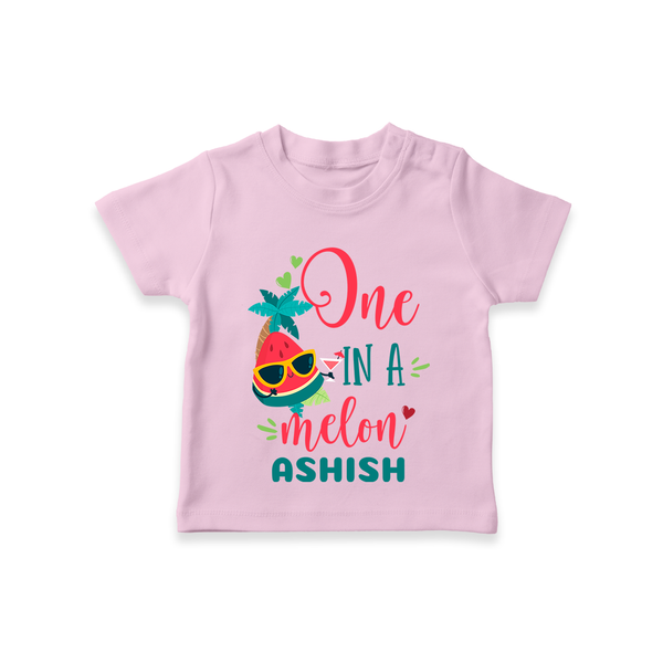 Let Your Kids Personality Shine With Our Collection of "One in a Melon" Casual T-Shirts - PINK - 0 - 5 Months Old (Chest 17")