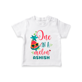 Let Your Kids Personality Shine With Our Collection of "One in a Melon" Casual T-Shirts - WHITE - 0 - 5 Months Old (Chest 17")