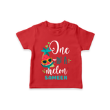 Let Your Kids Personality Shine With Our Collection of "One in a Melon" Casual T-Shirts - RED - 0 - 5 Months Old (Chest 17")