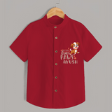 Elevate Your Sons Casual Wardrobe With Our "My Hero Has Paws" shirts - RED - 0 - 6 Months Old (Chest 21")