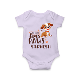 Elevate Your Sons Casual Wardrobe With Our "My Hero Has Paws" Romper - LILAC - 0 - 3 Months Old (Chest 16")