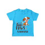 Elevate Your Sons Casual Wardrobe With Our "My Hero Has Paws" T-Shirts - SKY BLUE - 0 - 5 Months Old (Chest 17")