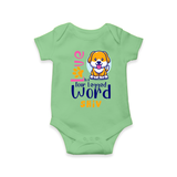 Let Your Kids Personality Shine With Our Collection of "Love is a Four Legged Word" Casual Romper - GREEN - 0 - 3 Months Old (Chest 16")