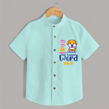 Let Your Kids Personality Shine With Our Collection of "Love is a Four Legged Word" Casual Shirts - ARCTIC BLUE - 0 - 6 Months Old (Chest 21")