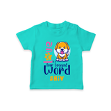 Let Your Kids Personality Shine With Our Collection of "Love is a Four Legged Word" Casual T-Shirts - TEAL - 0 - 5 Months Old (Chest 17")