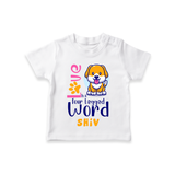 Let Your Kids Personality Shine With Our Collection of "Love is a Four Legged Word" Casual T-Shirts - WHITE - 0 - 5 Months Old (Chest 17")