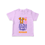 Keep it Playful And Stylish With Our Range of "Dogs Are My Favorite People" T-Shirts - LILAC - 0 - 5 Months Old (Chest 17")