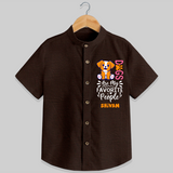 Keep it Playful And Stylish With Our Range of" Dogs Are My Favorite People" Shirts - CHOCOLATE BROWN - 0 - 6 Months Old (Chest 21")