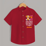 Keep it Playful And Stylish With Our Range of" Dogs Are My Favorite People" Shirts - RED - 0 - 6 Months Old (Chest 21")