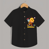 Transform Your Boys Look With The Addition of Our "Chatterbox " Fashionable Casual Shirts - BLACK - 0 - 6 Months Old (Chest 21")