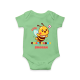 Transform Your Boys Look With The Addition of Our "Chatterbox " Fashionable Casual Romper - GREEN - 0 - 3 Months Old (Chest 16")