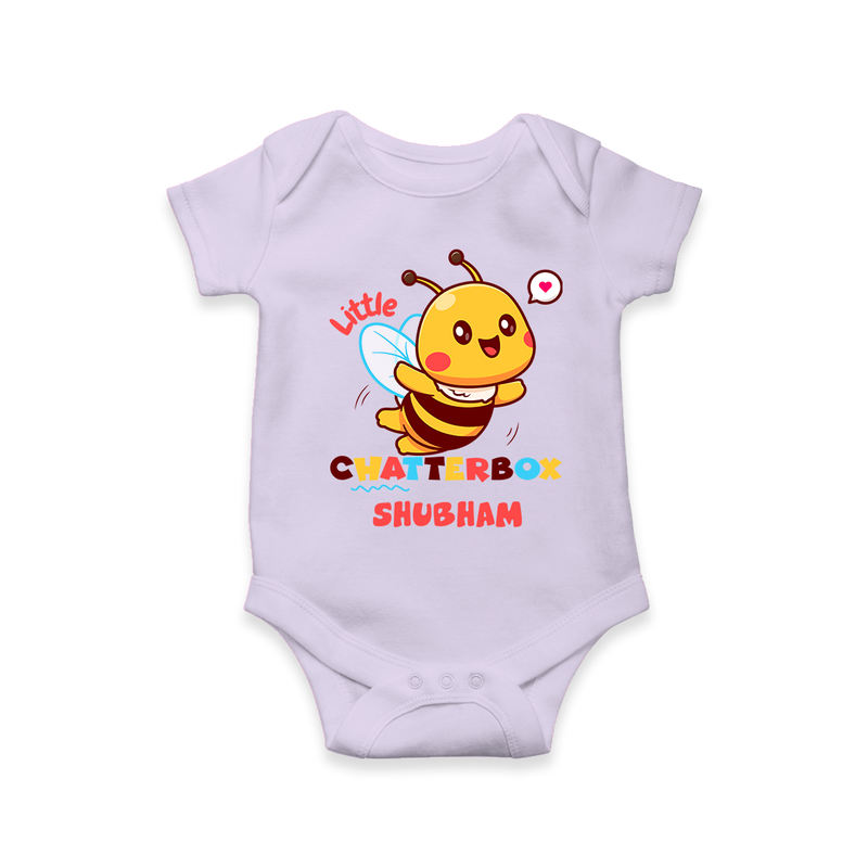 Transform Your Boys Look With The Addition of Our "Chatterbox " Fashionable Casual Romper - LILAC - 0 - 3 Months Old (Chest 16")