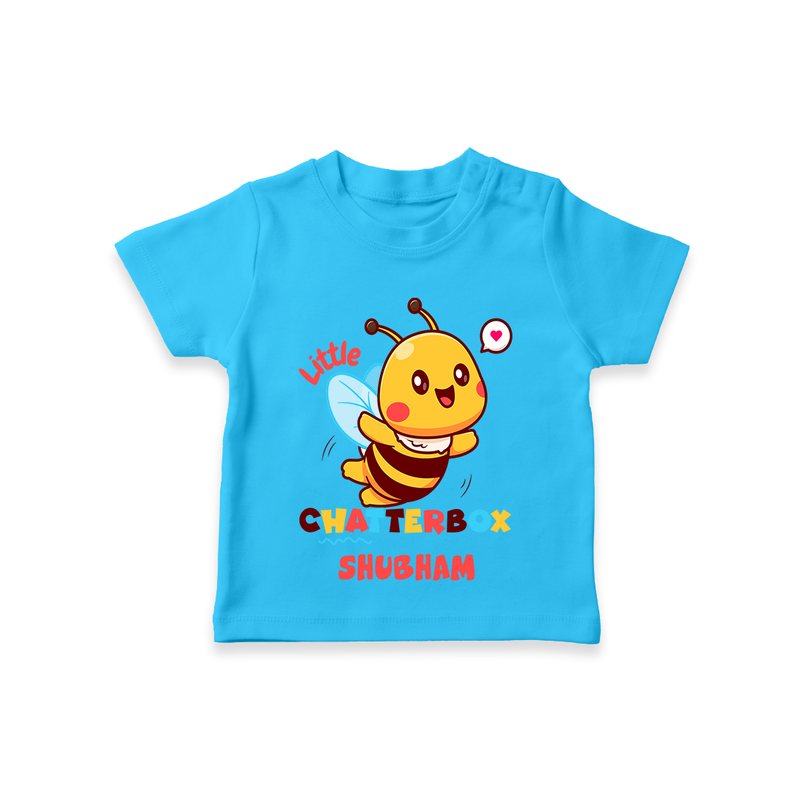 Transform Your Boys Look With The Addition of Our "Chatterbox " Fashionable Casual T-Shirts - SKY BLUE - 0 - 5 Months Old (Chest 17")