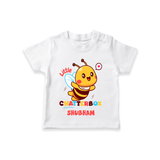 Transform Your Boys Look With The Addition of Our "Chatterbox " Fashionable Casual T-Shirts - WHITE - 0 - 5 Months Old (Chest 17")