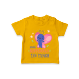 Keep Them Looking Cool And Comfortable With "Social Butterfly" Themed Casual T-Shirts - CHROME YELLOW - 0 - 5 Months Old (Chest 17")