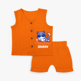 Make Dressing Up Fun And Enjoyable With "Meowsome"  Themed Customized Jabla set - HALLOWEEN - 0 - 3 Months Old (Chest 9.8")