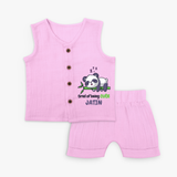 Refresh Your Sons Wardrobe With "Tired Of Being Cute " Customized Jabla set - LAVENDER ROSE - 0 - 3 Months Old (Chest 9.8")