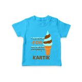 Keep Them Looking Cool With Our "Ice-Scream" Trendy T-Shirts - SKY BLUE - 0 - 5 Months Old (Chest 17")