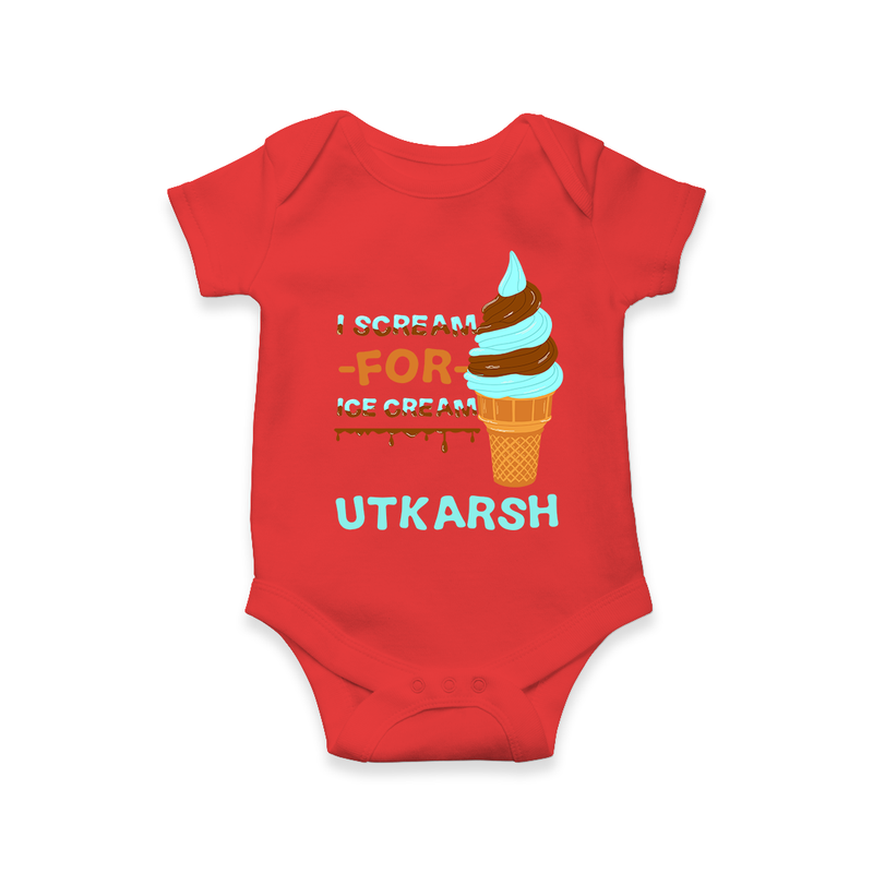 Keep Them Looking Cool With Our "Ice-Scream" Trendy Customized Romper