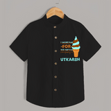 Keep Them Looking Cool With Our "Ice-Scream" Trendy Shirts. - BLACK - 0 - 6 Months Old (Chest 21")