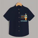 Keep Them Looking Cool With Our "Ice-Scream" Trendy Shirts. - NAVY BLUE - 0 - 6 Months Old (Chest 21")