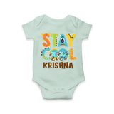 Modernize Your Son's Clothing Collection With Our "Stay Cool" Customized Romper - MINT GREEN - 0 - 3 Months Old (Chest 16")