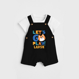 Make Getting Dressed Fun For Your Son With Our "Let's Go Play" Range of Playful Dungaree set - BLACK - 0 - 5 Months Old (Chest 18")