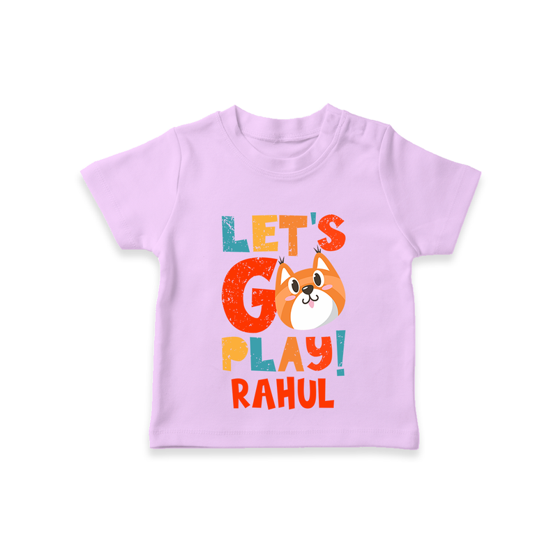 Make Getting Dressed Fun For Your Son With Our "Let's Go Play" Range of Playful T-Shirts - LILAC - 0 - 5 Months Old (Chest 17")