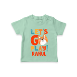 Make Getting Dressed Fun For Your Son With Our "Let's Go Play" Range of Playful T-Shirts - MINT GREEN - 0 - 5 Months Old (Chest 17")