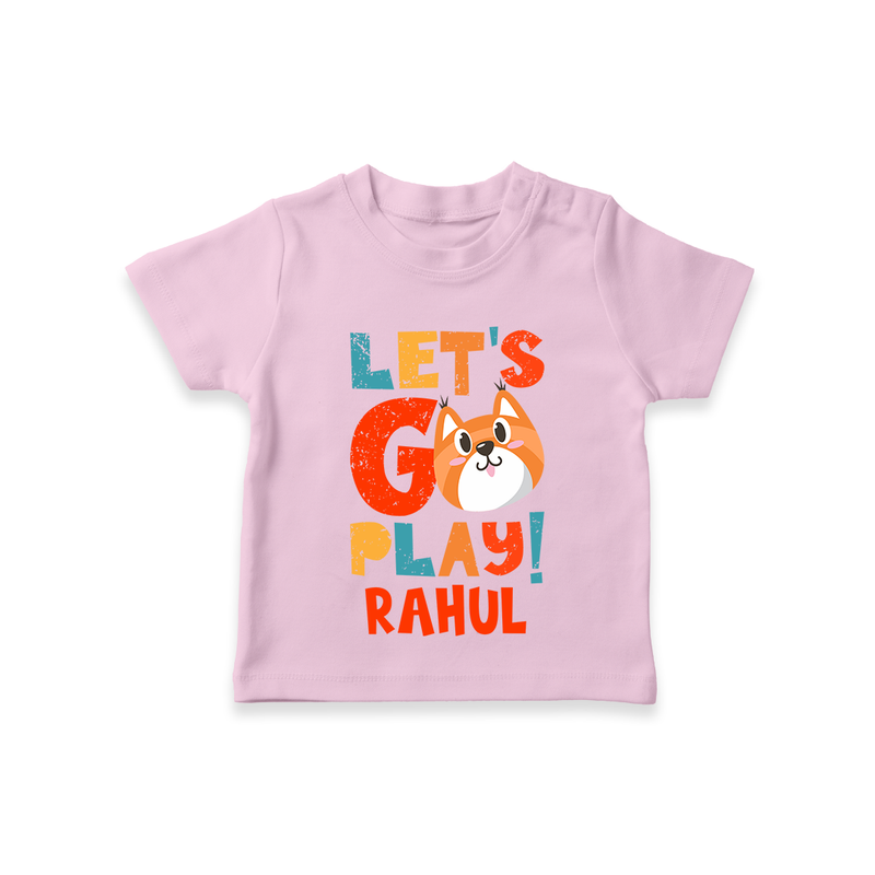 Make Getting Dressed Fun For Your Son With Our "Let's Go Play" Range of Playful T-Shirts - PINK - 0 - 5 Months Old (Chest 17")