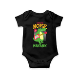 Make Your Little One Stand Out in Style With Our "Make Some Noise" Boys Romper - BLACK - 0 - 3 Months Old (Chest 16")