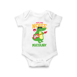 Make Your Little One Stand Out in Style With Our "Make Some Noise" Boys Romper - WHITE - 0 - 3 Months Old (Chest 16")