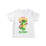 Make Your Little One Stand Out in Style With Our "Make Some Noise" Boys T-Shirts - WHITE - 0 - 5 Months Old (Chest 17")