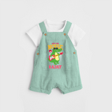 Make Your Little One Stand Out in Style With Our "Make Some Noise" Customized Dungaree set - MINT GREEN - 0 - 5 Months Old (Chest 18")