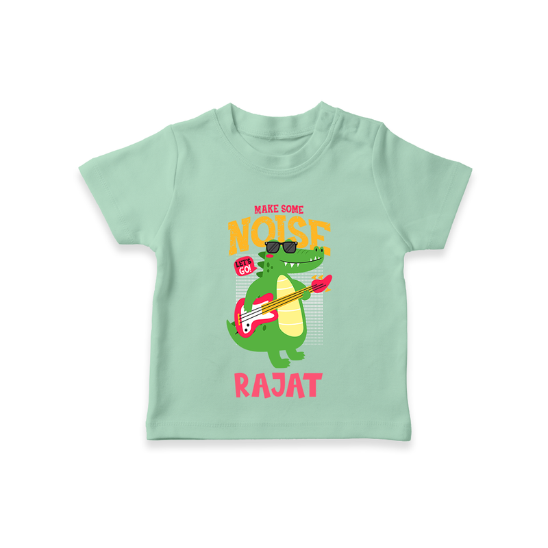 Make Your Little One Stand Out in Style With Our "Make Some Noise" Boys T-Shirts - MINT GREEN - 0 - 5 Months Old (Chest 17")