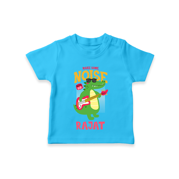 Make Your Little One Stand Out in Style With Our "Make Some Noise" Boys T-Shirts - SKY BLUE - 0 - 5 Months Old (Chest 17")