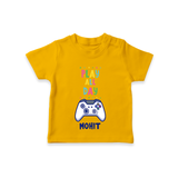 Share The Joy of Creativity And Individuality With Our "Play All Day" Customized T-Shirts - CHROME YELLOW - 0 - 5 Months Old (Chest 17")