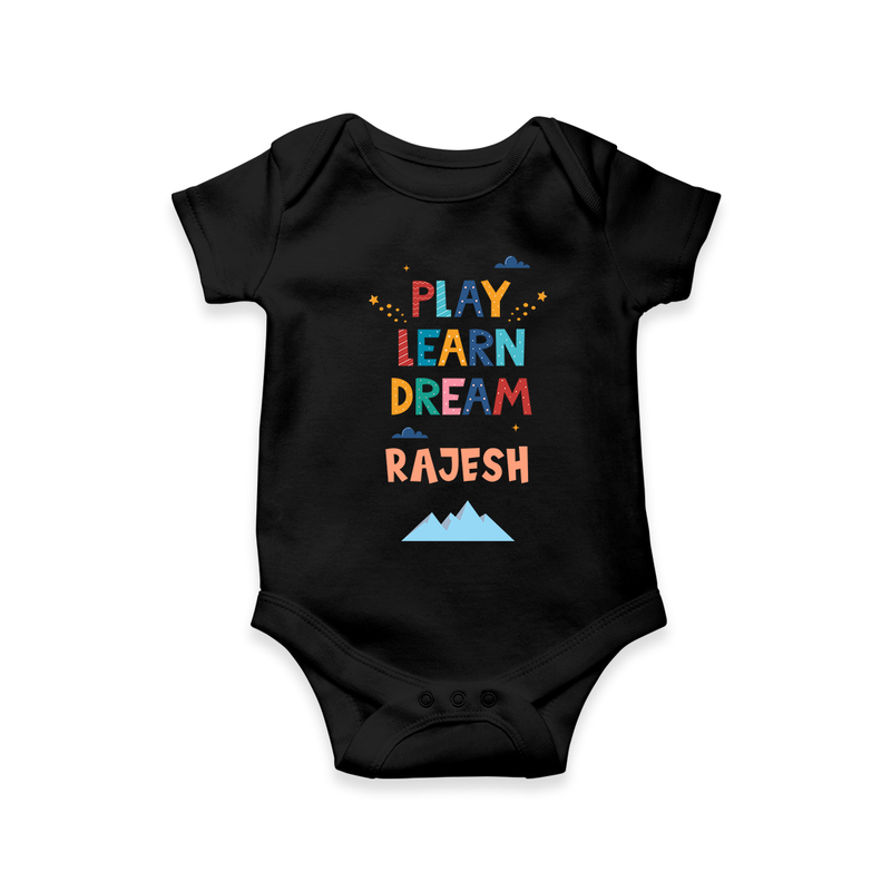 Elevate Your Sons Fashion Game by Adding Our "Play Learn Dream" Casual Romper