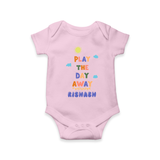 Elevate Your Sons Casual Attire With Our "Play The Day Away" Stylish Romper - BABY PINK - 0 - 3 Months Old (Chest 16")