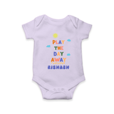 Elevate Your Sons Casual Attire With Our "Play The Day Away" Stylish Romper - LILAC - 0 - 3 Months Old (Chest 16")