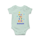 Elevate Your Sons Casual Attire With Our "Play The Day Away" Stylish Romper - MINT GREEN - 0 - 3 Months Old (Chest 16")