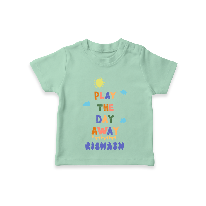 Elevate Your Sons Casual Attire With Our "Play The Day Away" Stylish T-Shirts - MINT GREEN - 0 - 5 Months Old (Chest 17")